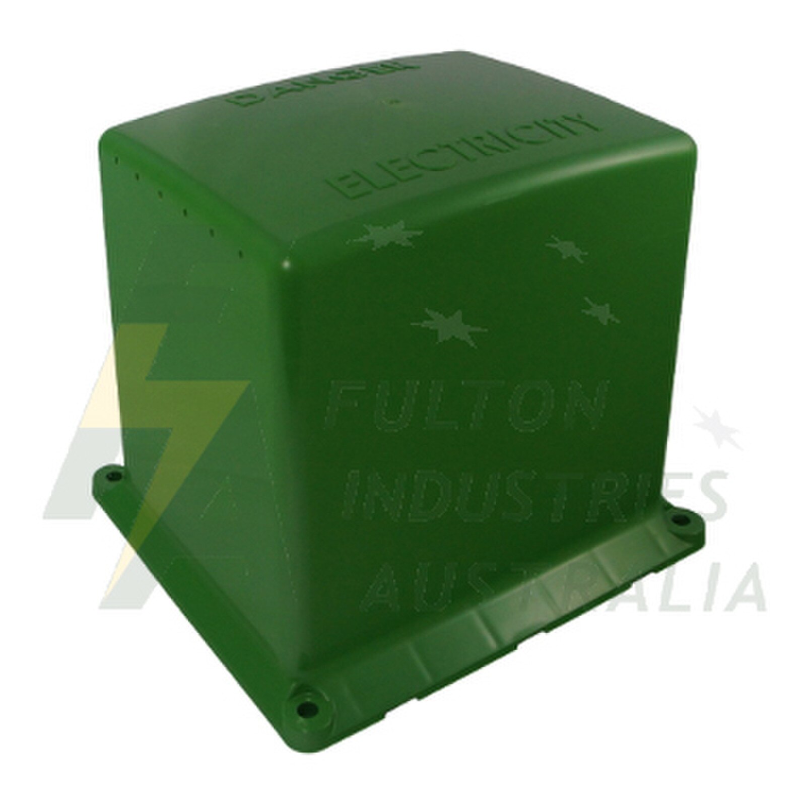 PPB2MVG green short vented poly pillar. Green electrical pillar box.